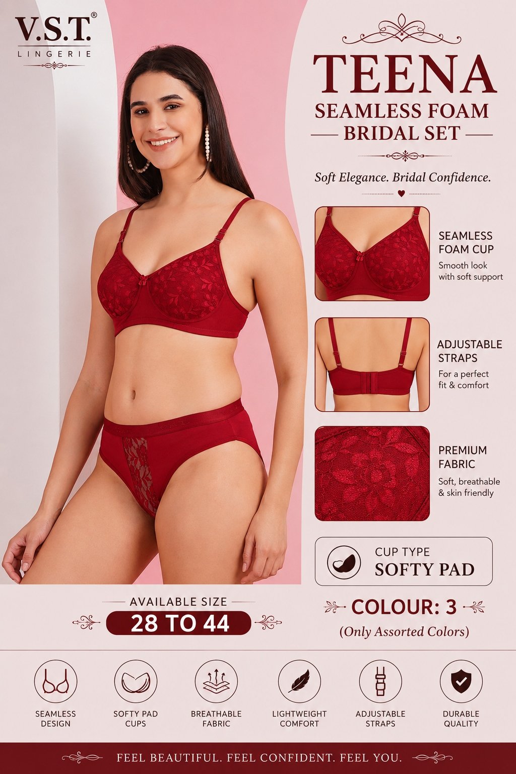 VST Teena Seamless Foam Bridal Set